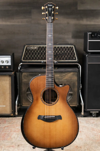 Taylor Builder's Edition 914ce Grand Auditorium Acoustic/Electric Guitar - Wild Honey Burst with Hardshell Case