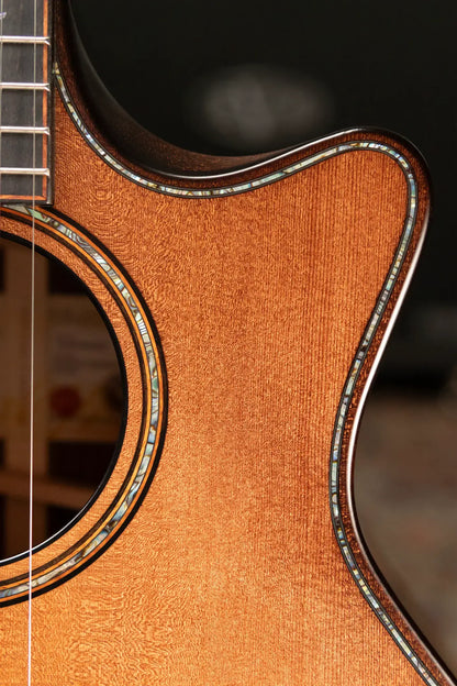 Taylor Builder's Edition 914ce Grand Auditorium Acoustic/Electric Guitar - Wild Honey Burst with Hardshell Case - Floor Demo