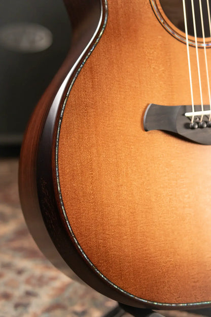 Taylor Builder's Edition 914ce Grand Auditorium Acoustic/Electric Guitar - Wild Honey Burst with Hardshell Case - Floor Demo