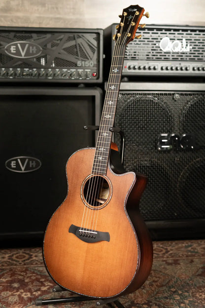 Taylor Builder's Edition 914ce Grand Auditorium Acoustic/Electric Guitar - Wild Honey Burst with Hardshell Case - Floor Demo