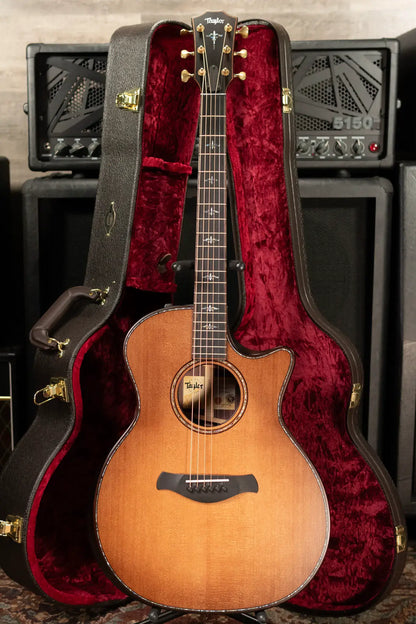 Taylor Builder's Edition 914ce Grand Auditorium Acoustic/Electric Guitar - Wild Honey Burst with Hardshell Case - Floor Demo
