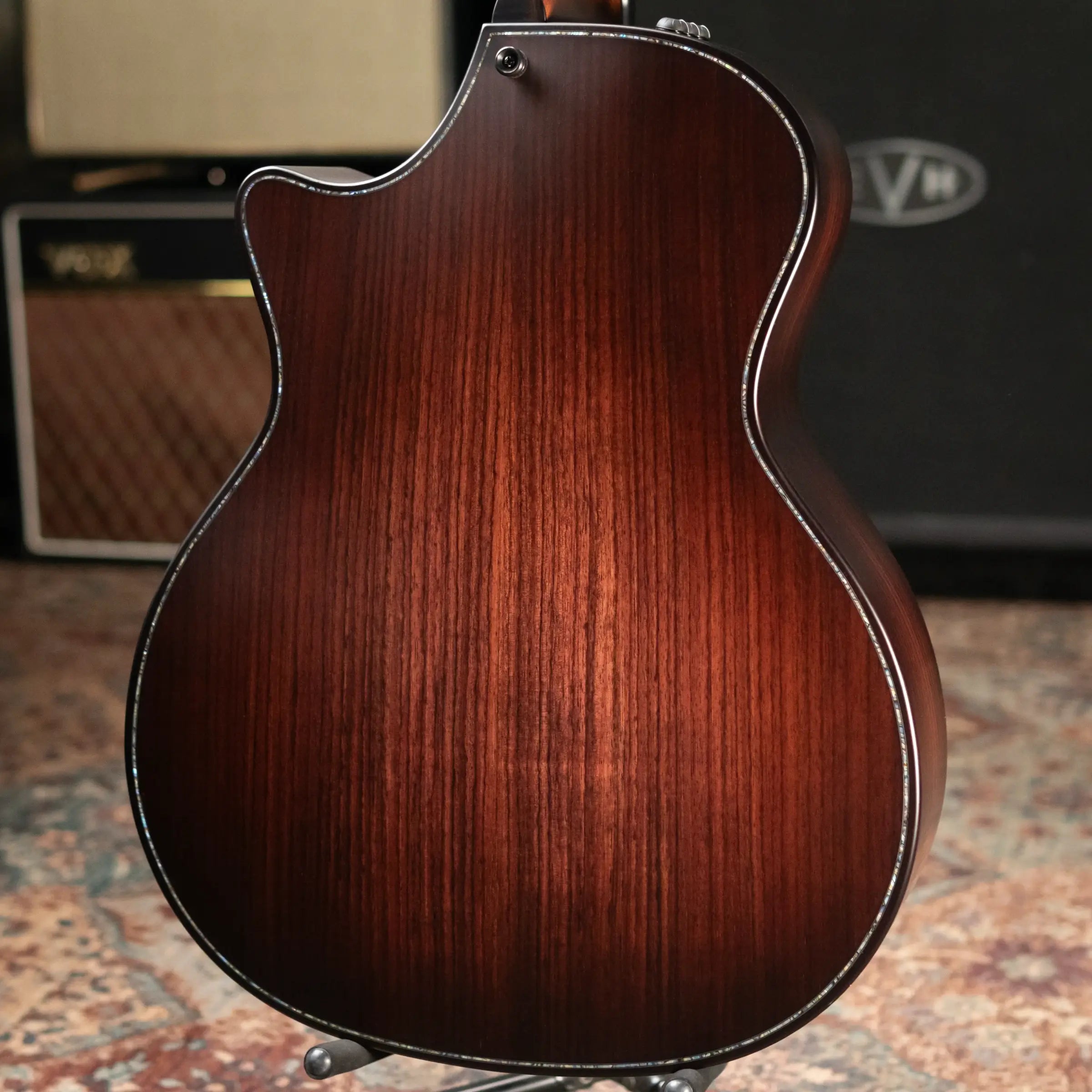 Taylor Builder's Edition 914ce Grand Auditorium Acoustic/Electric Guitar - Wild Honey Burst with Hardshell Case - Floor Model Demo