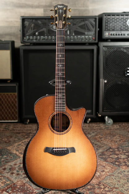Taylor Builder's Edition 914ce Grand Auditorium Acoustic/Electric Guitar - Wild Honey Burst with Hardshell Case - Floor Model Demo