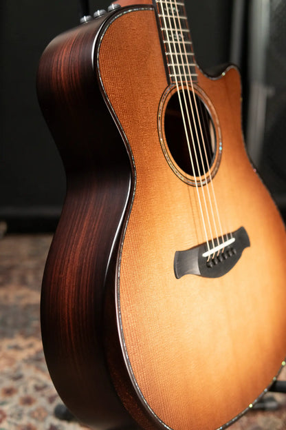 Taylor Builder's Edition 914ce Grand Auditorium Acoustic/Electric Guitar - Wild Honey Burst with Hardshell Case - Floor Model Demo