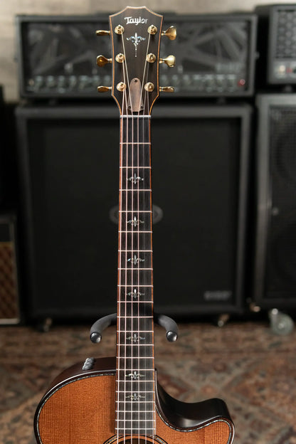 Taylor Builder's Edition 914ce Grand Auditorium Acoustic/Electric Guitar - Wild Honey Burst with Hardshell Case - Floor Model Demo