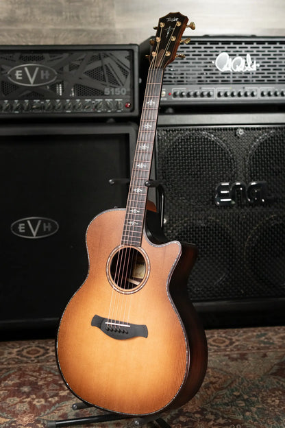 Taylor Builder's Edition 914ce Grand Auditorium Acoustic/Electric Guitar - Wild Honey Burst with Hardshell Case - Floor Model Demo