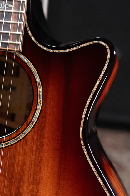 Taylor Builder's Edition 914ce LTD Macassar Ebony Grand Auditorium Acoustic/Electric Guitar with Hardshell Case
