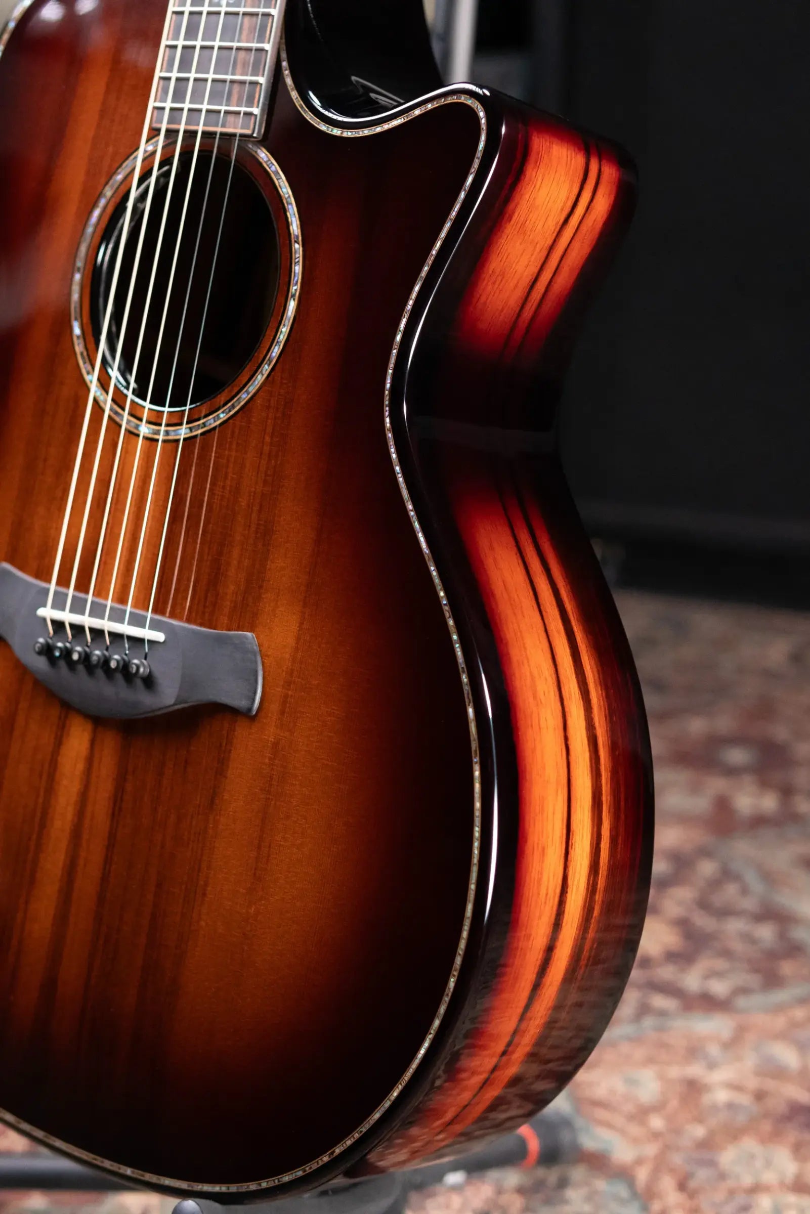 Taylor Builder's Edition 914ce LTD Macassar Ebony Grand Auditorium Acoustic/Electric Guitar with Hardshell Case