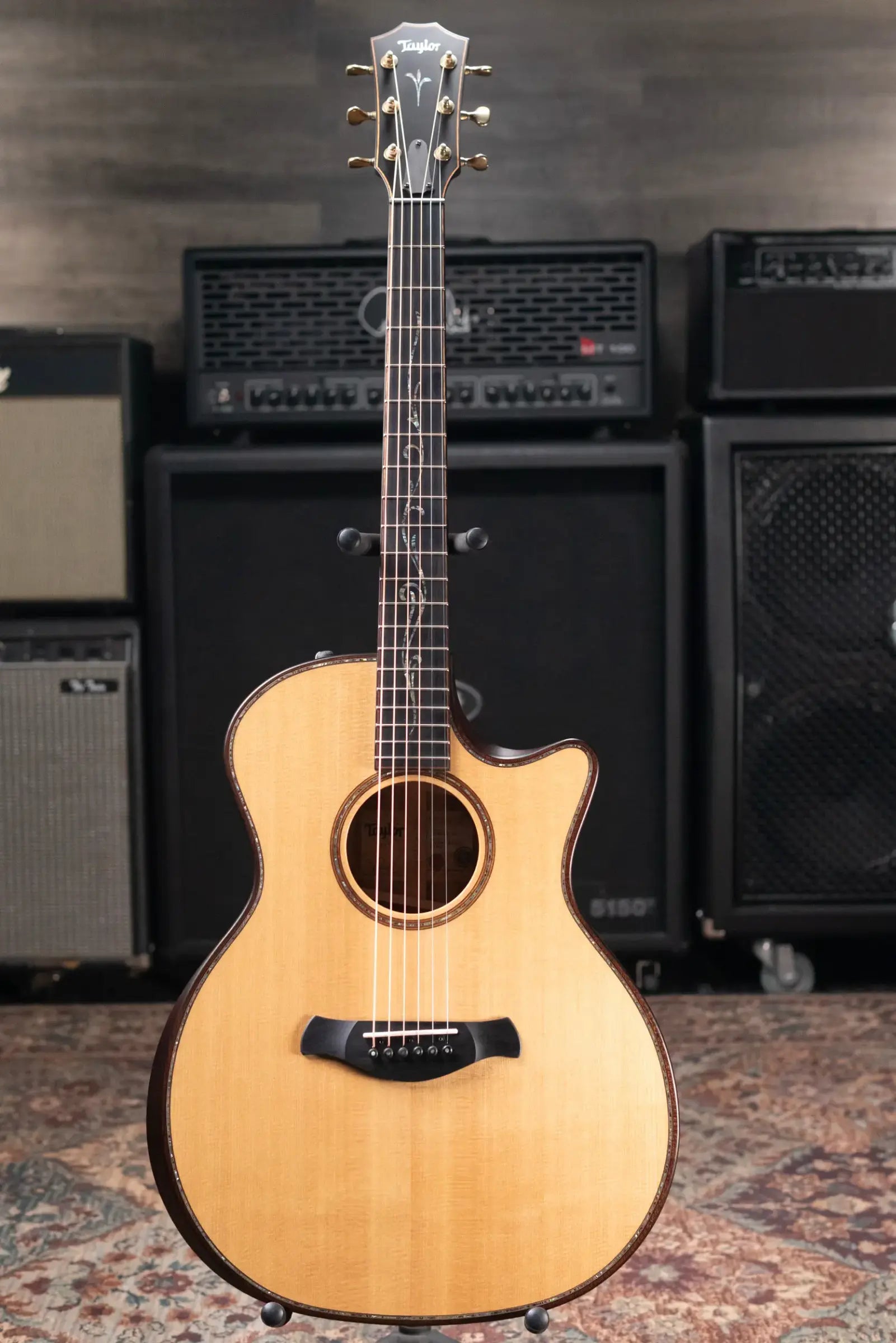 Taylor Builder's Edition K14ce Acoustic-Electric Guitar - Natural with Hardshell Case - Used