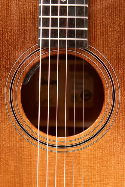 Taylor Custom 318e Mahogany/Torrefied Sitka Grand Orchestra Acoustic/Electric Guitar - Wild Honey Burst Top with Hardshell Case - Factory Demo