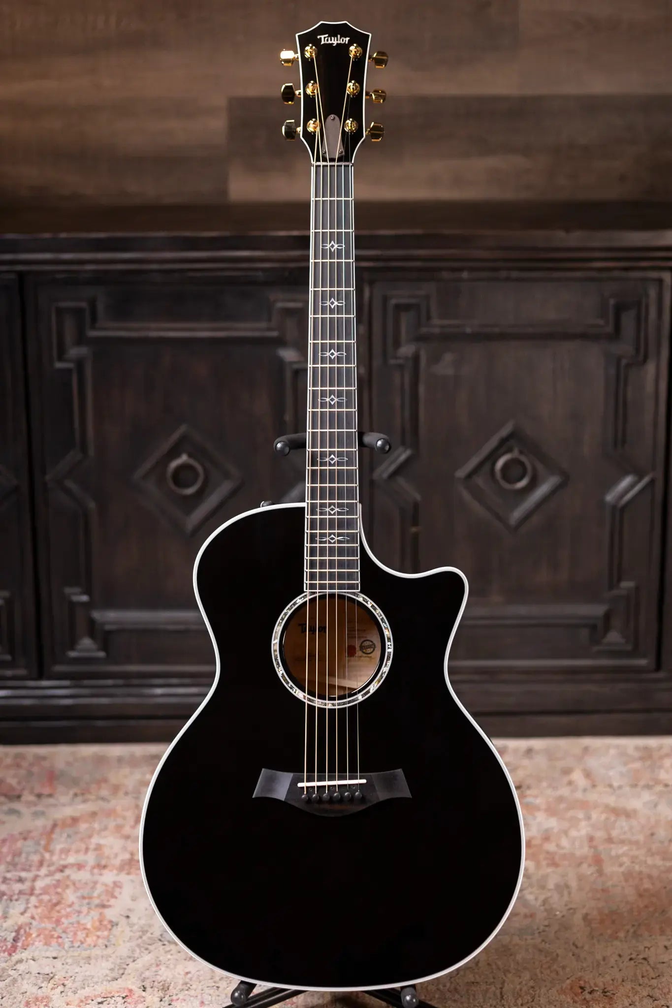 Taylor Custom Shop 614ce Grand Auditorium Acoustic/Electric - Transparent Black with Hardshell Case