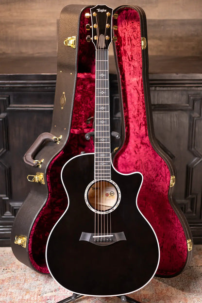 Taylor Custom Shop 614ce Grand Auditorium Acoustic/Electric - Transparent Black with Hardshell Case