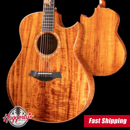 Taylor Custom C28ce AA Koa Grand Orchestra Acoustic/Electric Guitar with Hardshell Case - Used