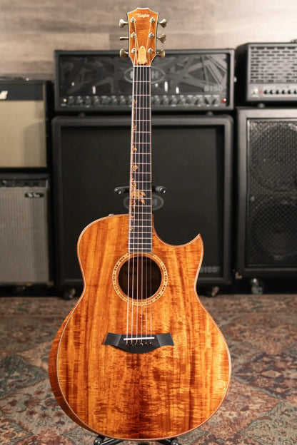 Taylor Custom C28ce AA Koa Grand Orchestra Acoustic/Electric Guitar with Hardshell Case - Used