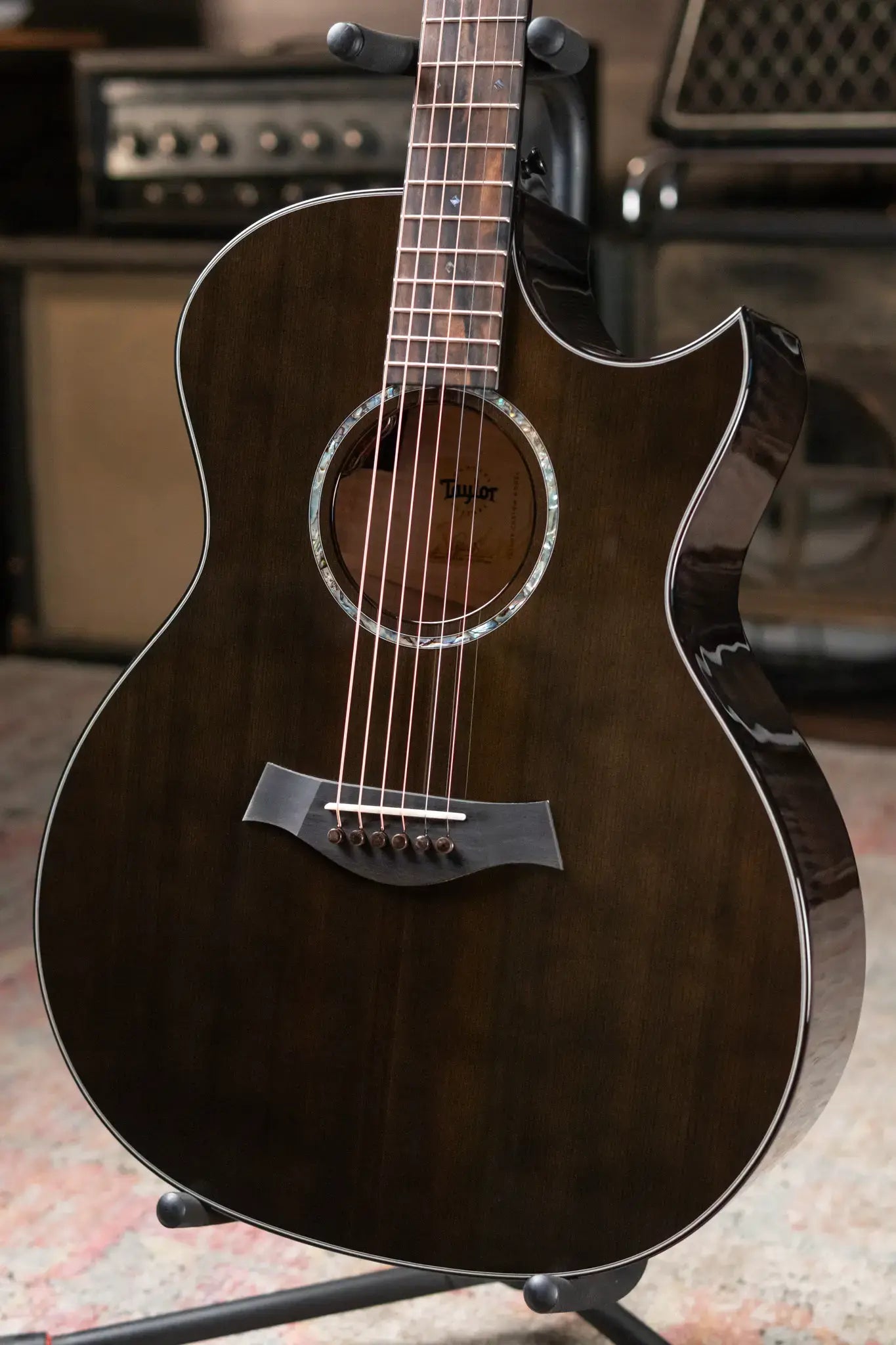 Taylor Custom Shop Grand Auditorium Acoustic/Electric - Maple/Sinker Cypress with Hardshell Case