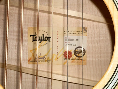 Taylor “Olive Branch” Custom Grand Auditorium Acoustic/Electric with Hardshell Case