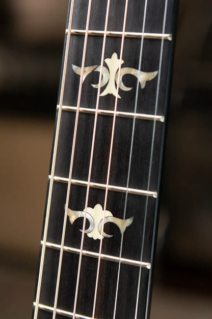 Taylor Custom Shop Grand Concert 12-Fret Acoustic/Electric - Black Top Mahogany/Mahogany with Hardshell Case
