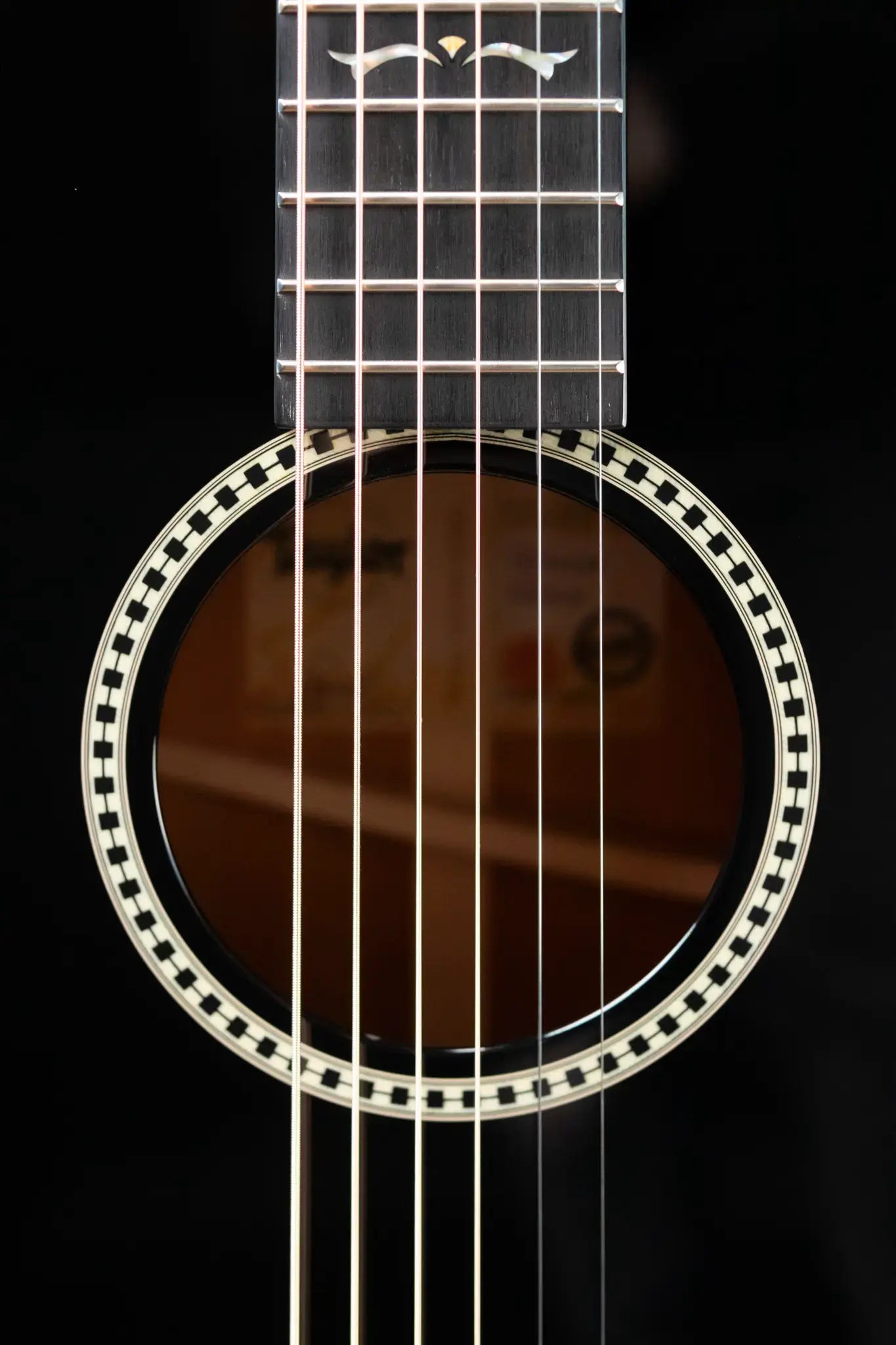 Taylor Custom Shop Grand Concert 12-Fret Acoustic/Electric - Black Top Mahogany/Mahogany with Hardshell Case