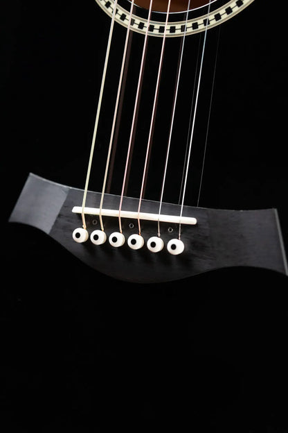 Taylor Custom Shop Grand Concert 12-Fret Acoustic/Electric - Black Top Mahogany/Mahogany with Hardshell Case