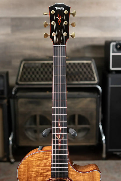 Taylor Custom Shop Master Grade Koa Grand Auditorium Acoustic/Electric Guitar with Hardshell Case - Used
