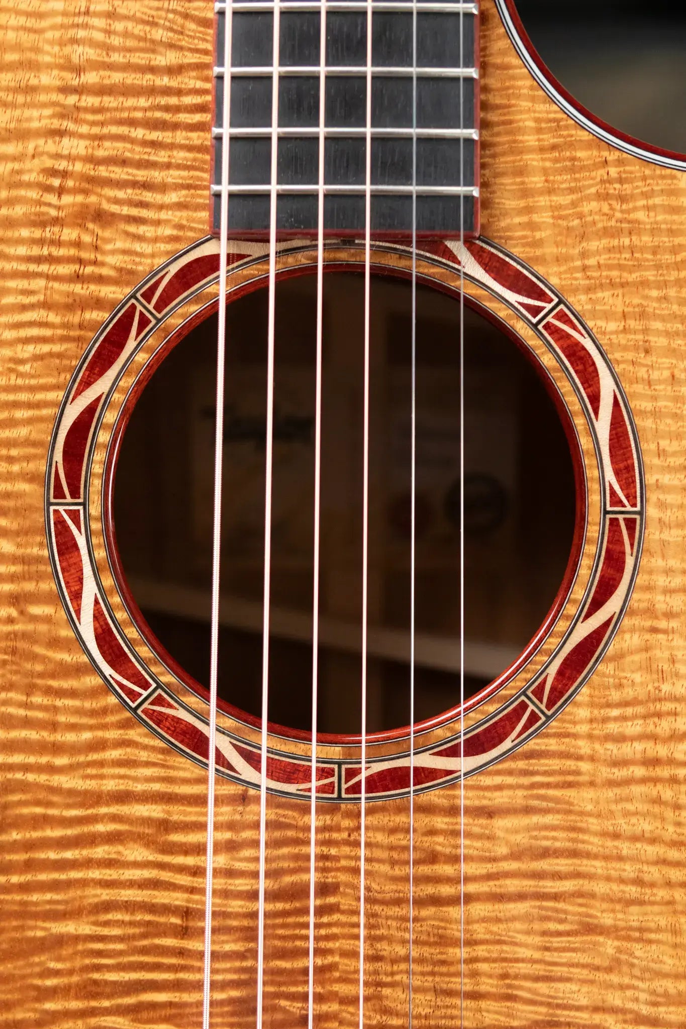 Taylor Custom Shop Master Grade Koa Grand Auditorium Acoustic/Electric Guitar with Hardshell Case - Used