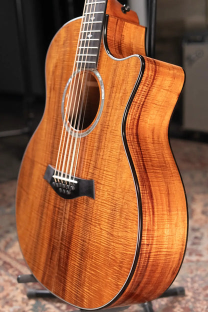 Taylor Custom Shop #12940 GA-9 9-String Grand Auditorium Acoustic/Electric Guitar - Hand Selected AA Koa with Hardshell Case
