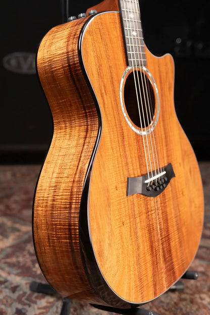 Taylor Custom Shop #12940 GA-9 9-String Grand Auditorium Acoustic/Electric Guitar - Hand Selected AA Koa with Hardshell Case