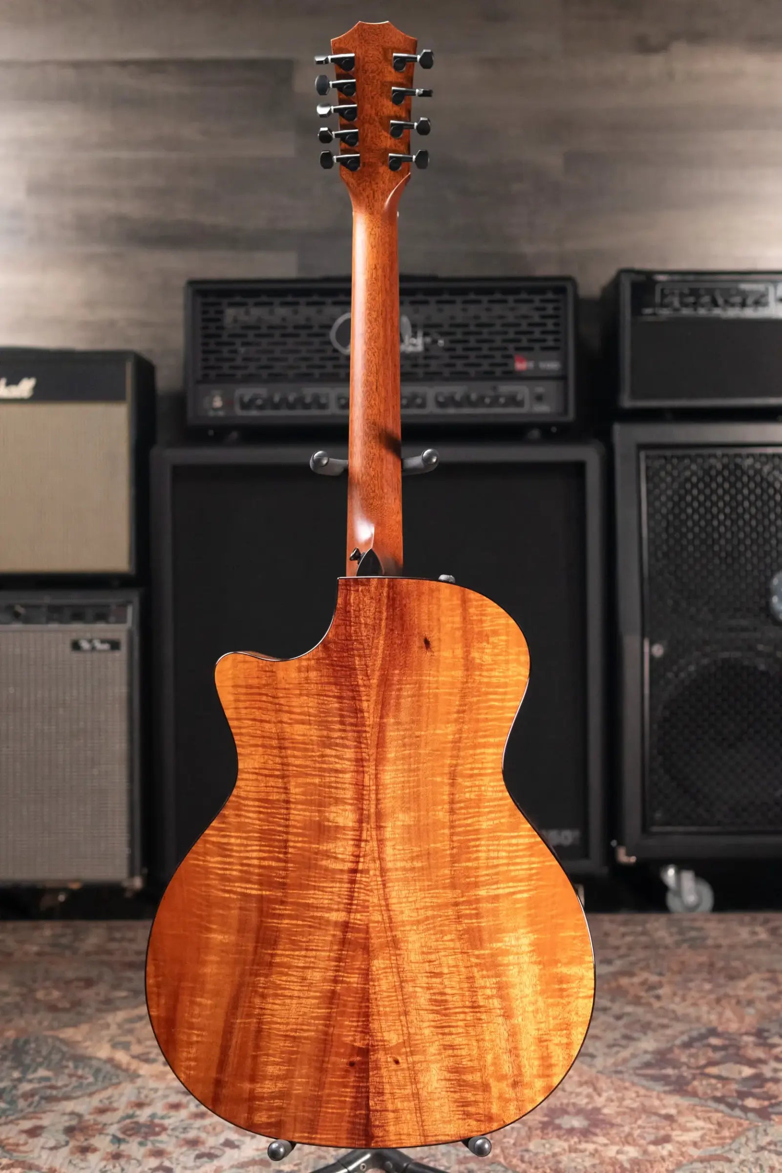 Taylor Custom Shop #12940 GA-9 9-String Grand Auditorium Acoustic/Electric Guitar - Hand Selected AA Koa with Hardshell Case