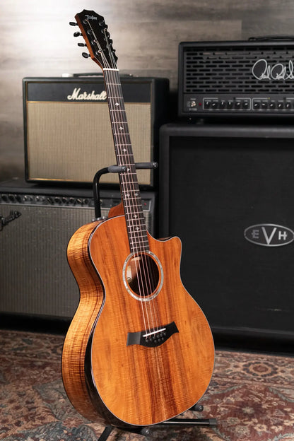 Taylor Custom Shop #12940 GA-9 9-String Grand Auditorium Acoustic/Electric Guitar - Hand Selected AA Koa with Hardshell Case