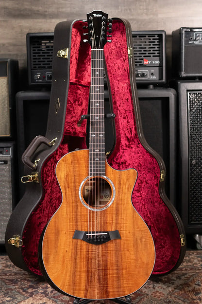 Taylor Custom Shop #12940 GA-9 9-String Grand Auditorium Acoustic/Electric Guitar - Hand Selected AA Koa with Hardshell Case