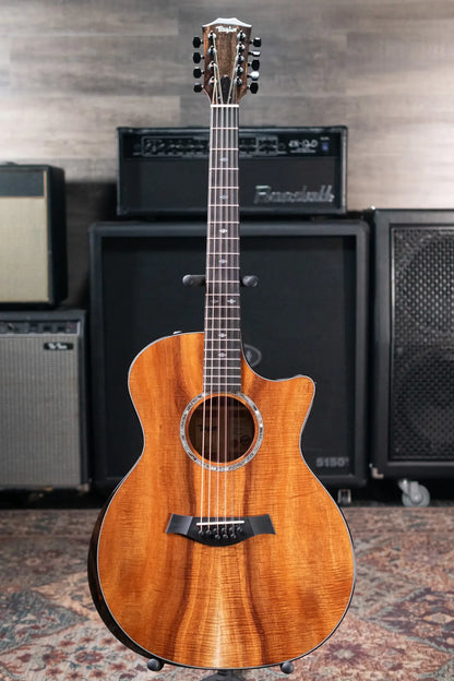Taylor Custom Shop #12940 GA-9 9-String Grand Auditorium Acoustic/Electric Guitar - Hand Selected AA Koa with Hardshell Case