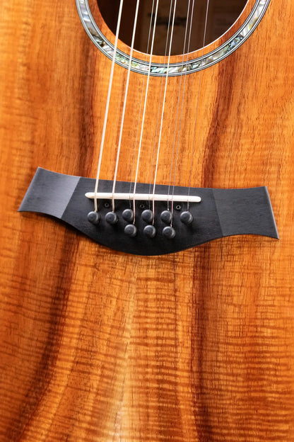 Taylor Custom Shop #12940 GA-9 9-String Grand Auditorium Acoustic/Electric Guitar - Hand Selected AA Koa with Hardshell Case