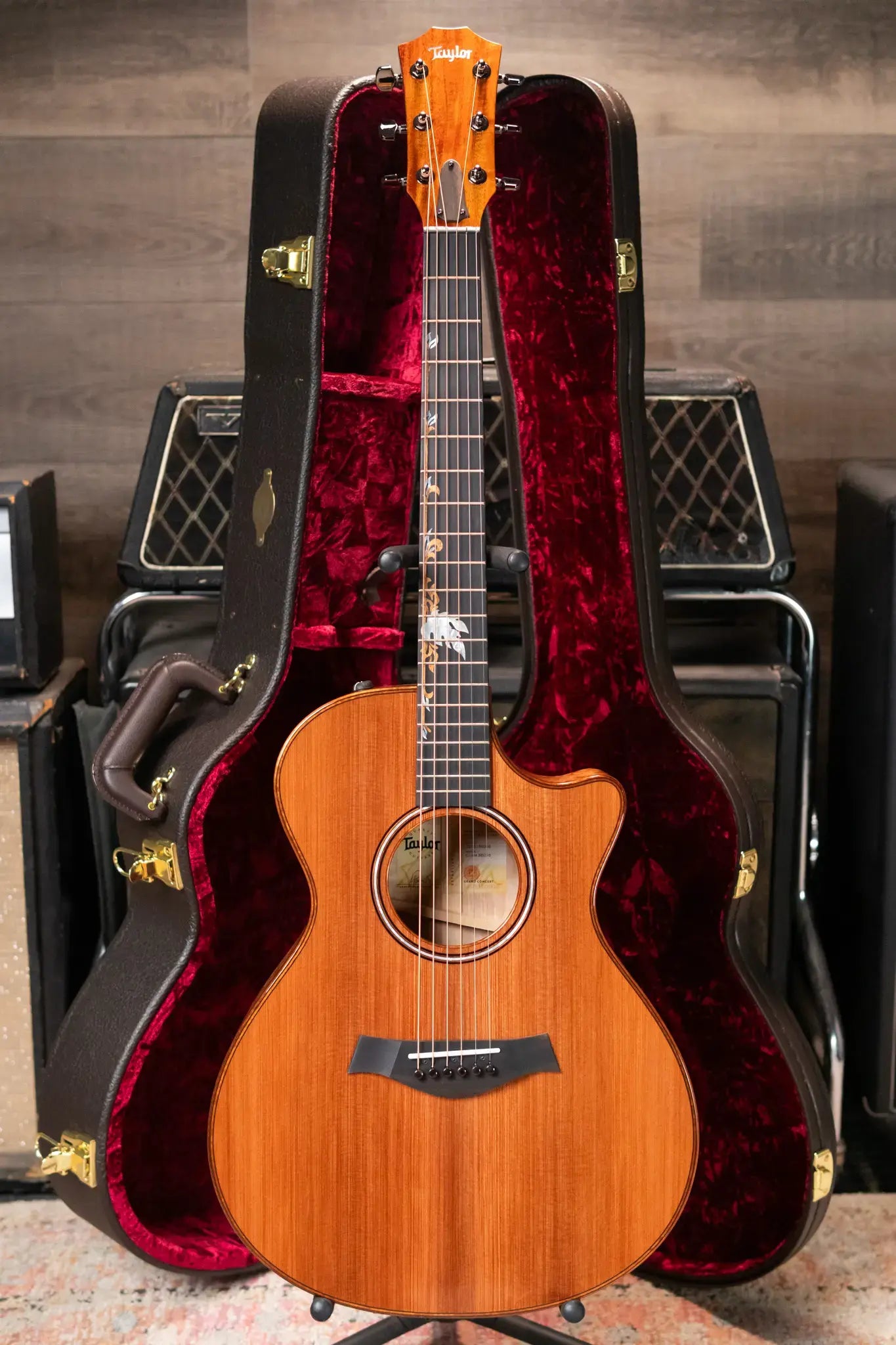 Taylor Custom Shop C12ce "Amber Tide" 2025 Catch Event #16 Grand Concert Acoustic/Electric Guitar - Quilted Maple/Sinker Redwood with Hardshell Case