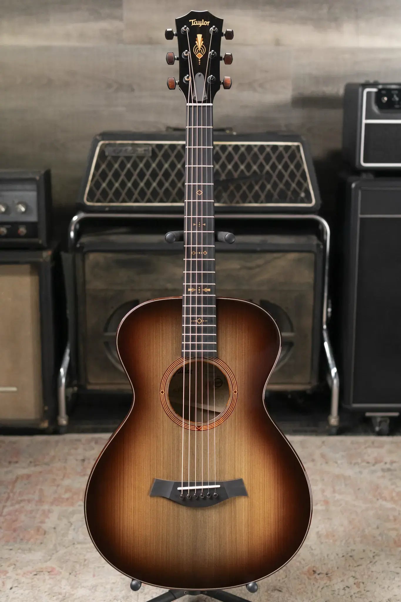 Taylor "The Monument" 1 of 20 C12e 12-Fret 2025 Catch Event #10 Grand Concert Acoustic/Electric Guitar - Black Limba/Sinker Cypress with Hardshell Case