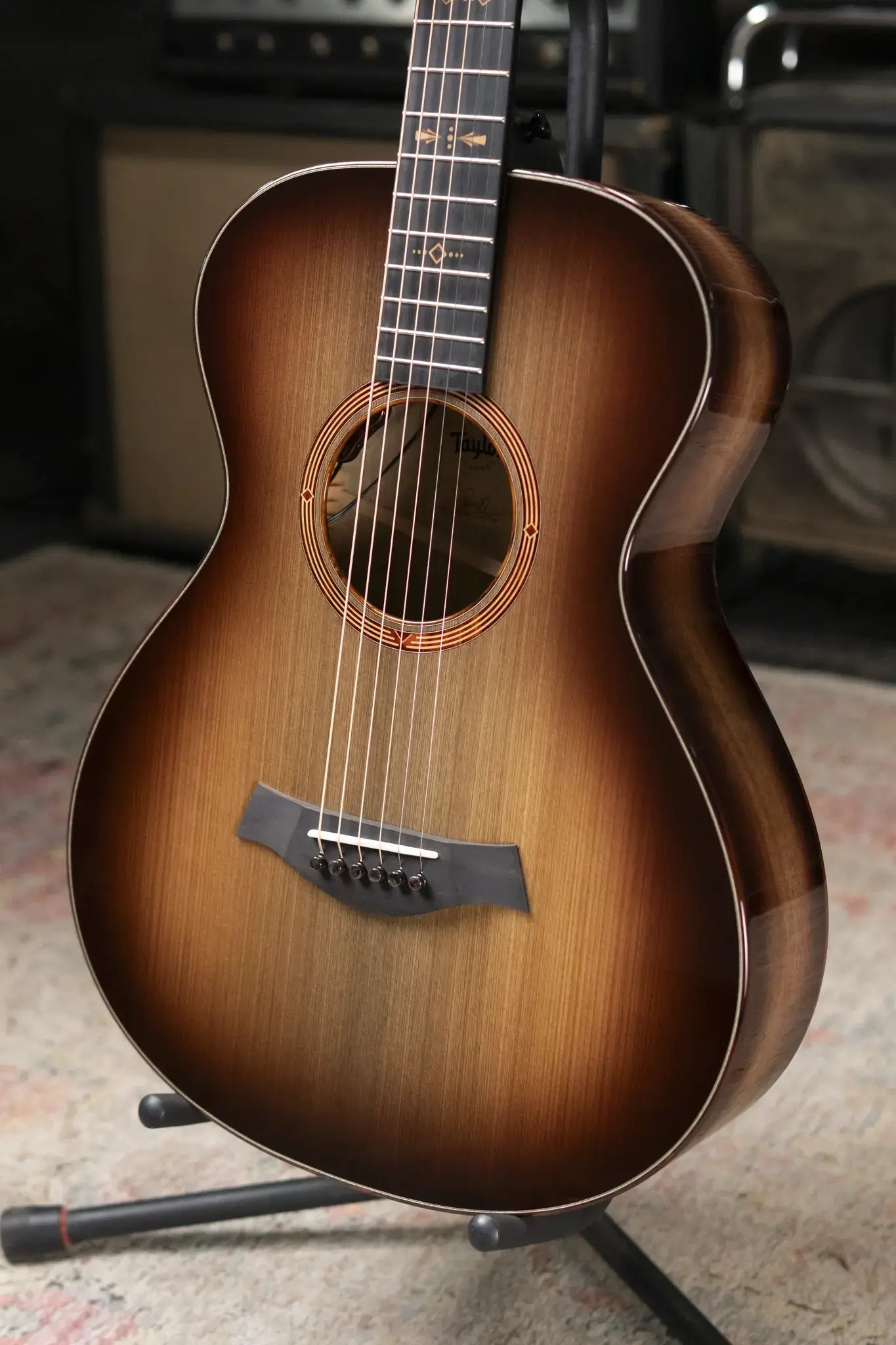 Taylor "The Monument" 1 of 20 C12e 12-Fret 2025 Catch Event #10 Grand Concert Acoustic/Electric Guitar - Black Limba/Sinker Cypress with Hardshell Case