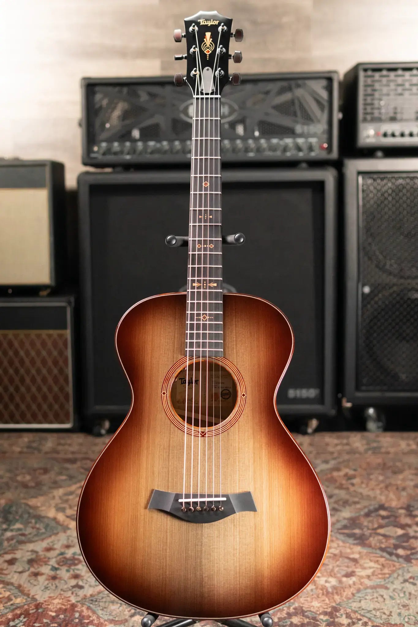 Taylor "The Monument" 1 of 20 12-Fret 2025 Catch Event #10 Grand Concert Acoustic/Electric Guitar - Black Limba/Sinker Cypress with Hardshell Case