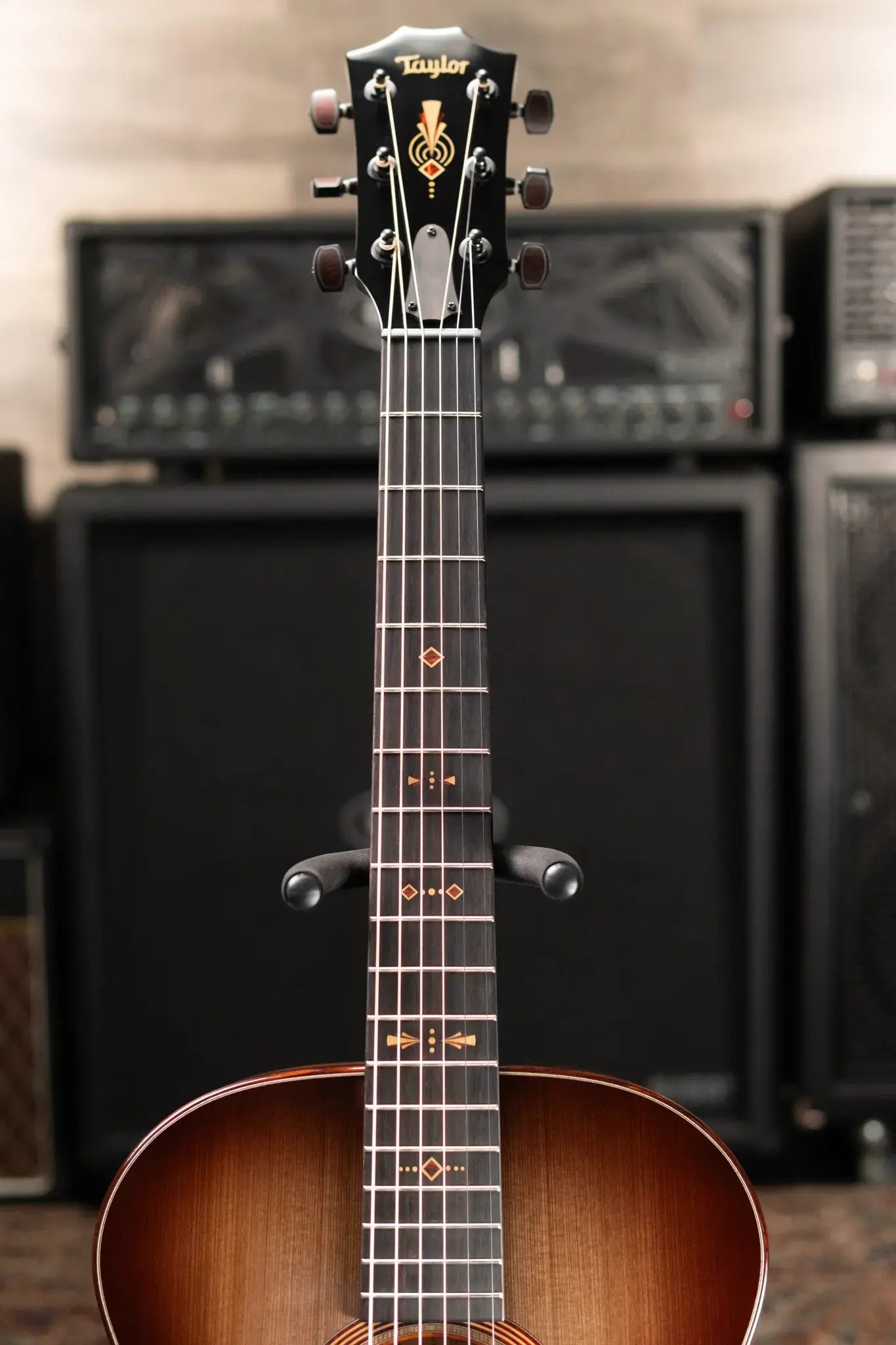 Taylor "The Monument" 1 of 20 12-Fret 2025 Catch Event #10 Grand Concert Acoustic/Electric Guitar - Black Limba/Sinker Cypress with Hardshell Case