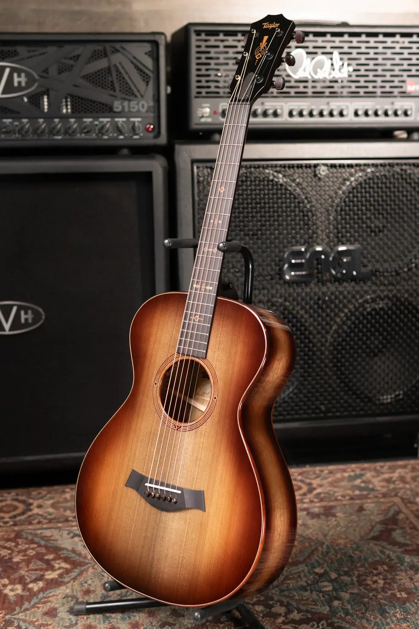 Taylor "The Monument" 1 of 20 12-Fret 2025 Catch Event #10 Grand Concert Acoustic/Electric Guitar - Black Limba/Sinker Cypress with Hardshell Case