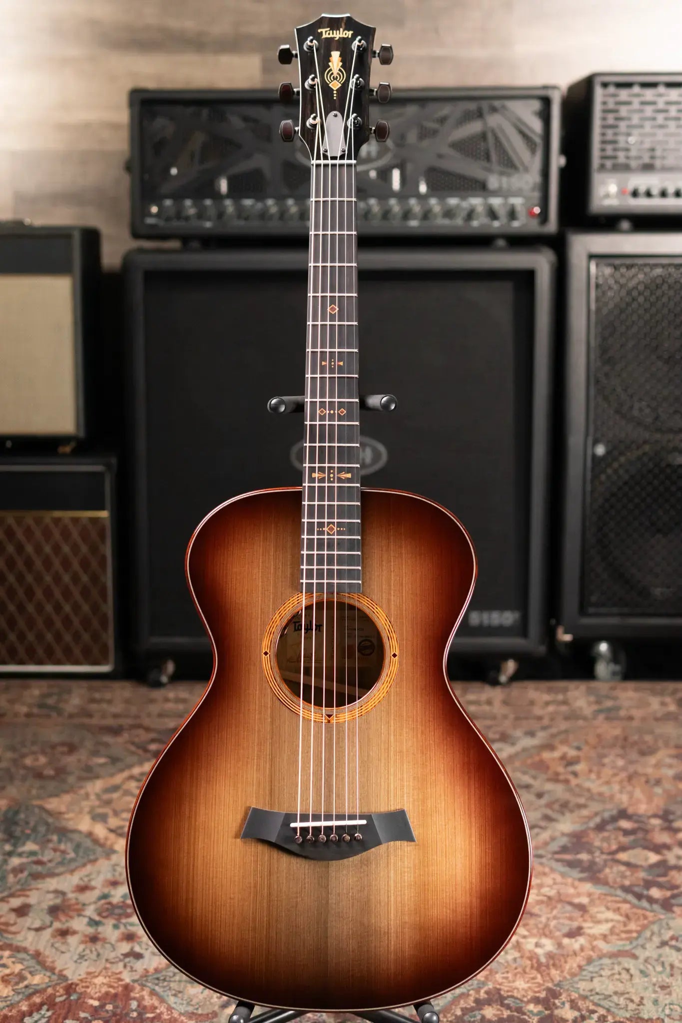 Taylor "The Monument" 1 of 20 C12e 12-Fret 2025 Catch Event #10 Grand Concert Acoustic/Electric Guitar - Black Limba/Sinker Cypress with Hardshell Case