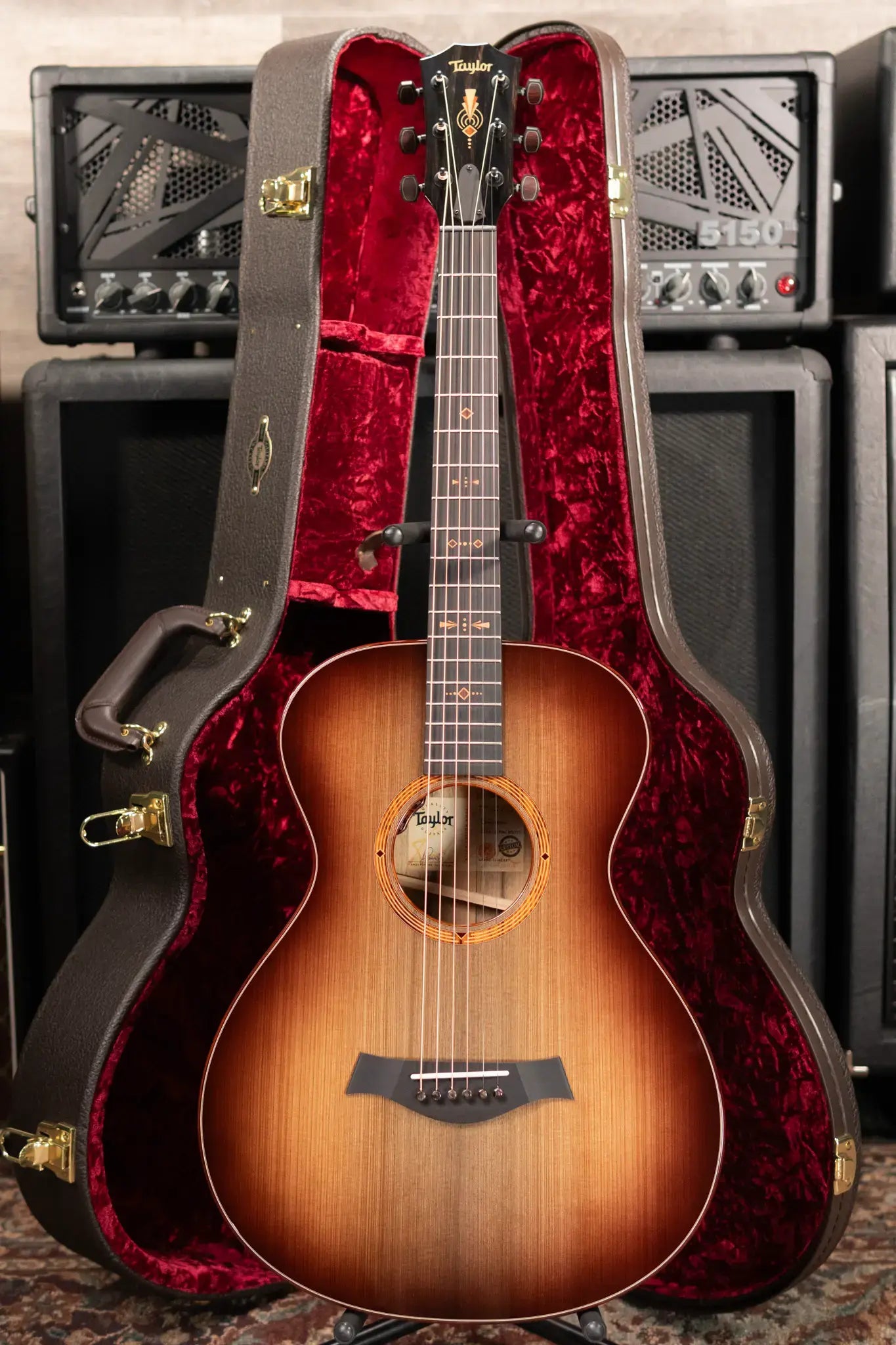 Taylor "The Monument" 1 of 20 C12e 12-Fret 2025 Catch Event #10 Grand Concert Acoustic/Electric Guitar - Black Limba/Sinker Cypress with Hardshell Case