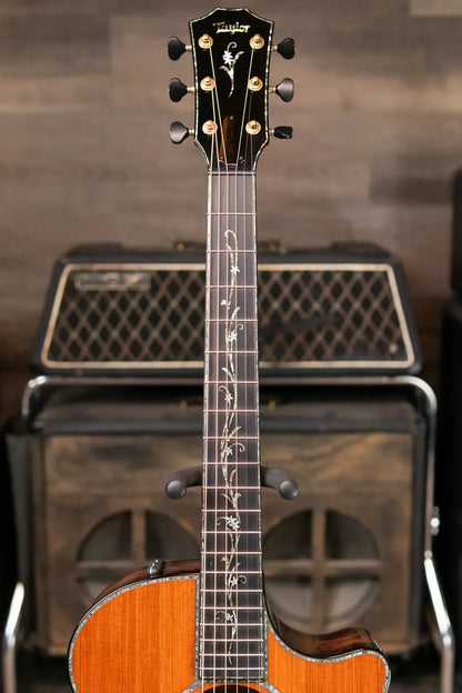 Taylor “Canela” 1 of 20 Custom Shop C14ce 2025 Catch Event #3 Grand Auditorium Acoustic/Electric Guitar - Black Limba/Redwood Hardshell Case