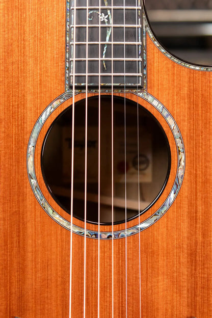 Taylor “Canela” 1 of 20 Custom Shop C14ce 2025 Catch Event #3 Grand Auditorium Acoustic/Electric Guitar - Black Limba/Redwood Hardshell Case