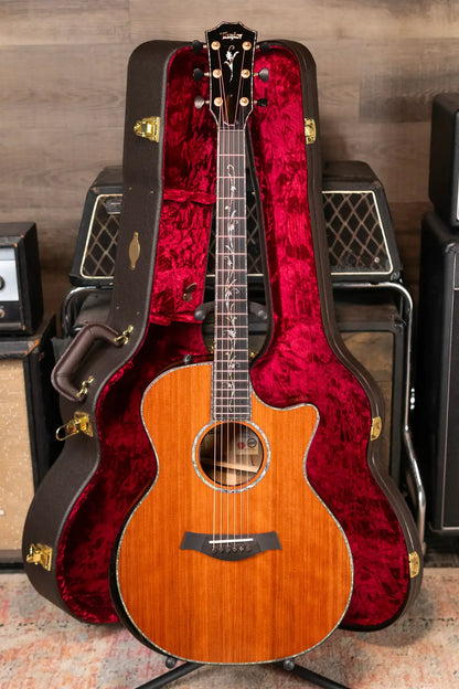 Taylor “Canela” 1 of 20 Custom Shop C14ce 2025 Catch Event #3 Grand Auditorium Acoustic/Electric Guitar - Black Limba/Redwood Hardshell Case