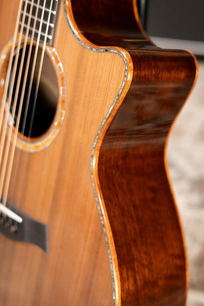 Taylor Custom Shop C14ce B6028 2026 Catch Custom #28 Grand Audtorium Acoustic/Electric Guitar - Sinker Redwood/Walnut with Hardshell Case