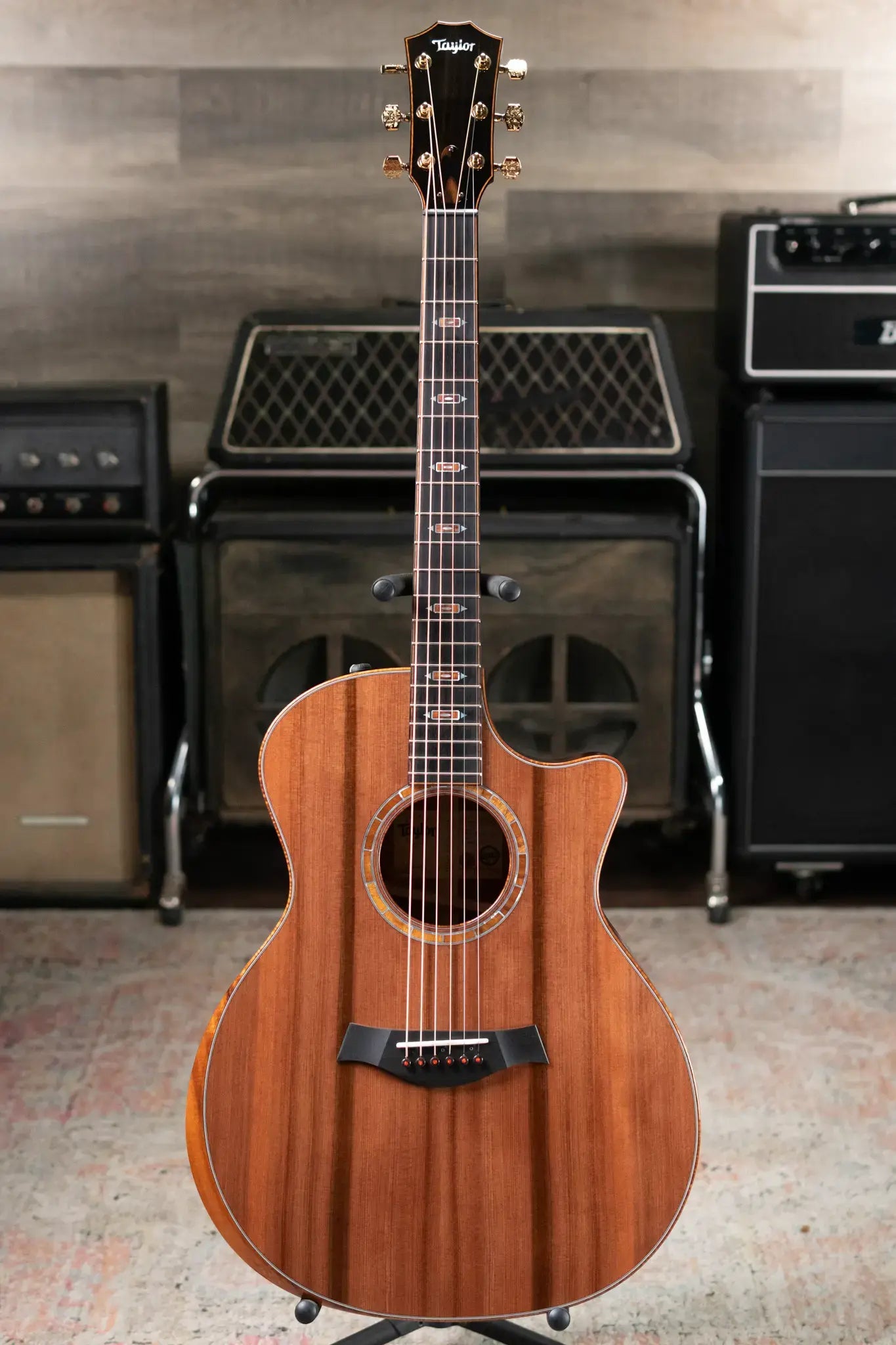 Taylor Custom Shop C14ce Cocobolo/Sinker Redwood Grand Auditorium Acoustic/Electric Guitar with Hardshell Case