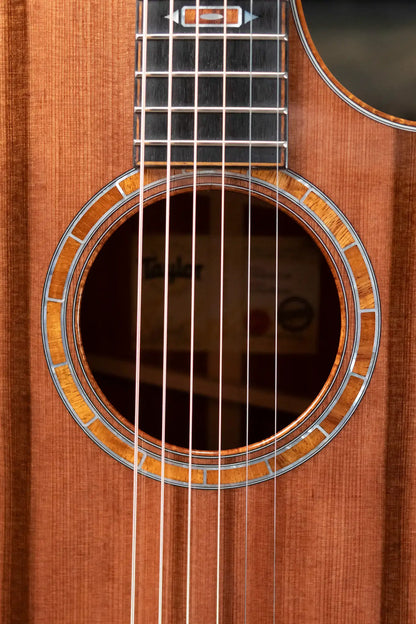 Taylor Custom Shop C14ce Cocobolo/Sinker Redwood Grand Auditorium Acoustic/Electric Guitar with Hardshell Case