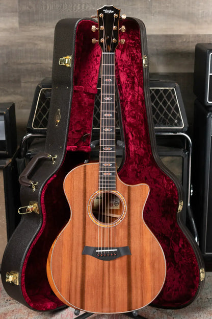 Taylor Custom Shop C14ce Cocobolo/Sinker Redwood Grand Auditorium Acoustic/Electric Guitar with Hardshell Case