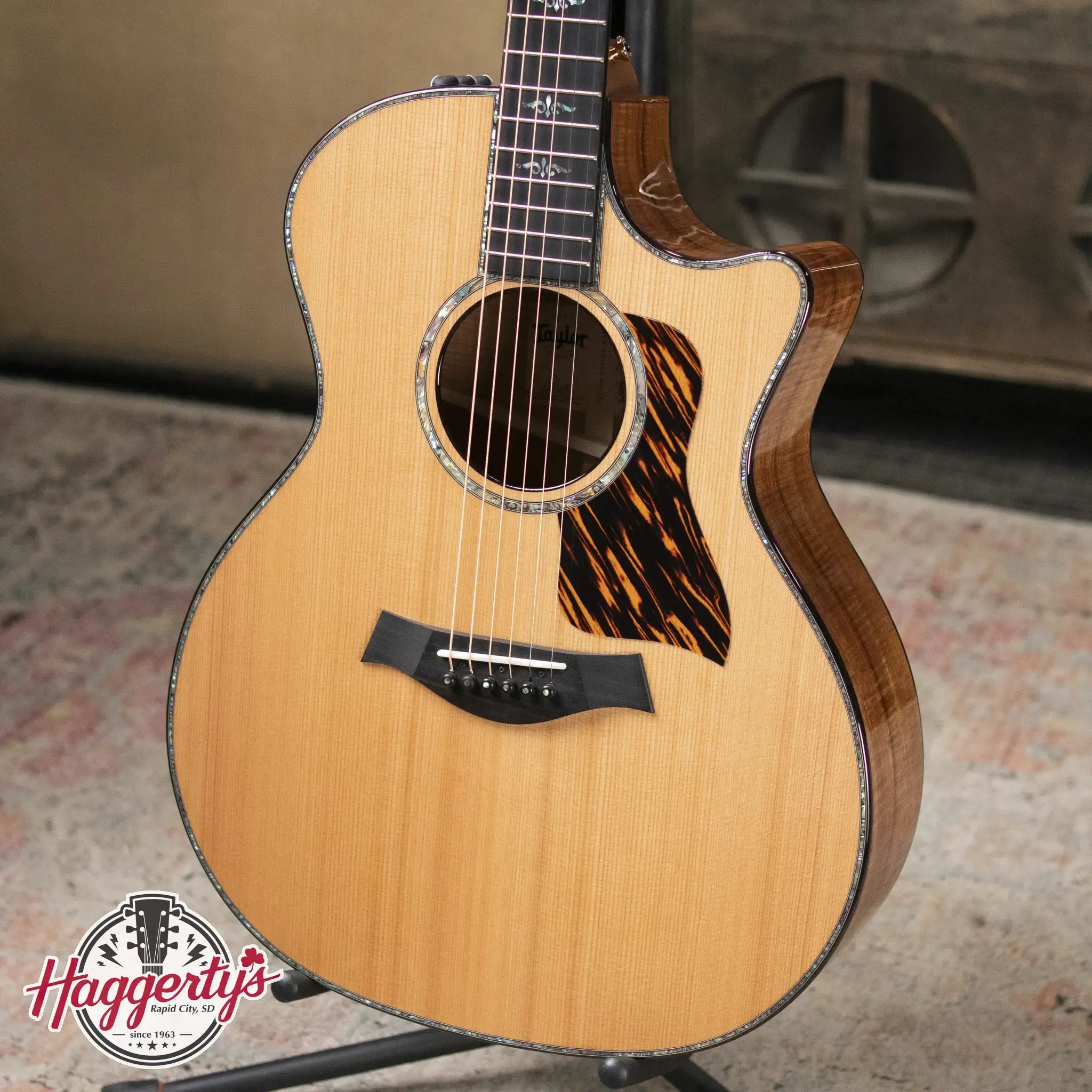 Taylor Custom Shop C14ce Grand Auditorium 2025 Catch Event #28 Acoustic/Electric Guitar - Cedar/AA Koa with Hardshell Case