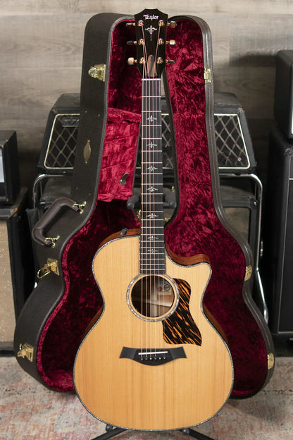 Taylor Custom Shop C14ce Grand Auditorium 2025 Catch Event #28 Acoustic/Electric Guitar - Cedar/AA Koa with Hardshell Case