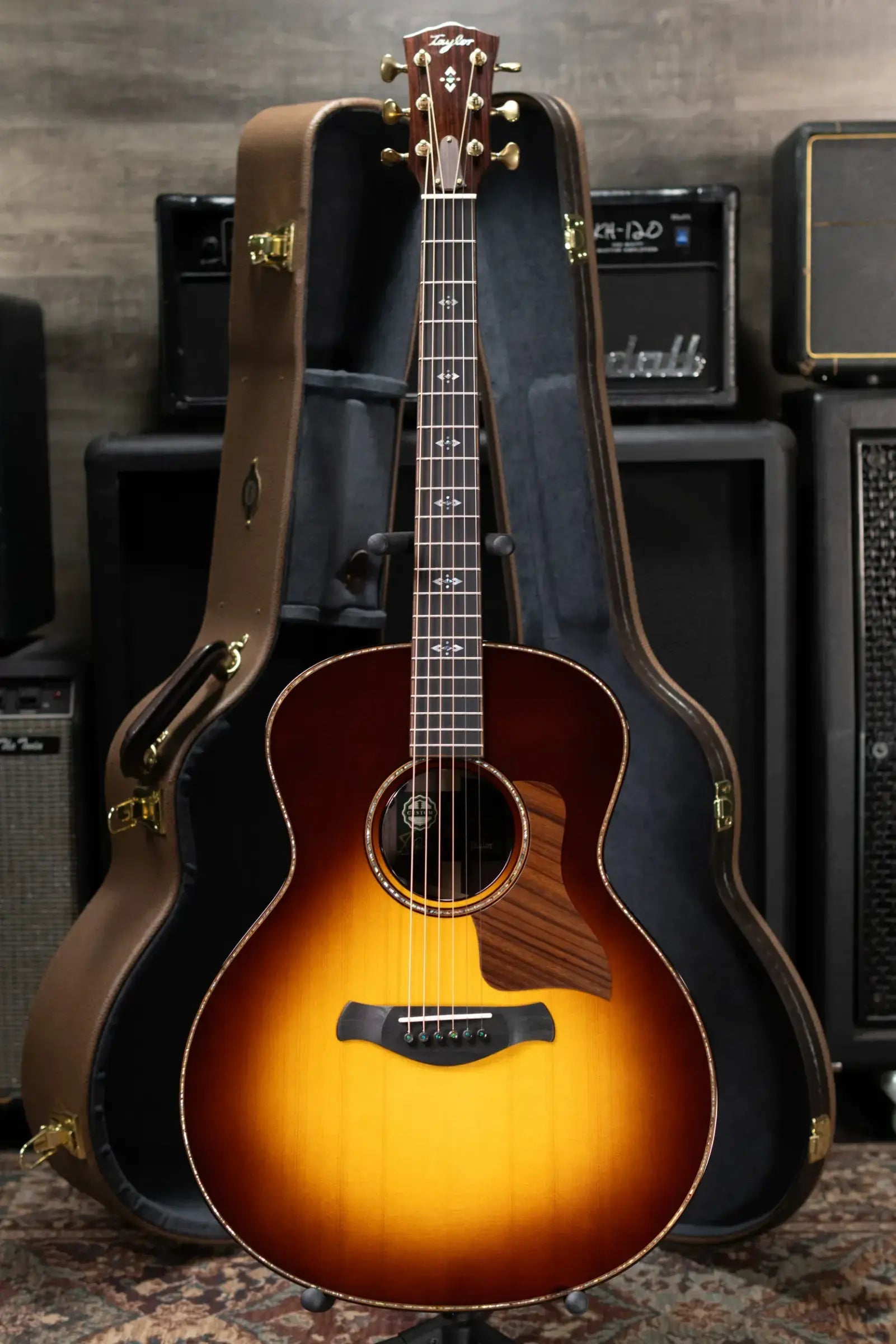 Taylor Custom Shop C14e B6039 2026 Catch Custom #39 Super Auditorium Acoustic/Electric Guitar - Sunburst Emgelmann Spruce/Indian Rosewood with Hardshell Case